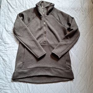 Ll Bean Womens Flexforward Quilted  Quarter-Zip Pullover Size SR